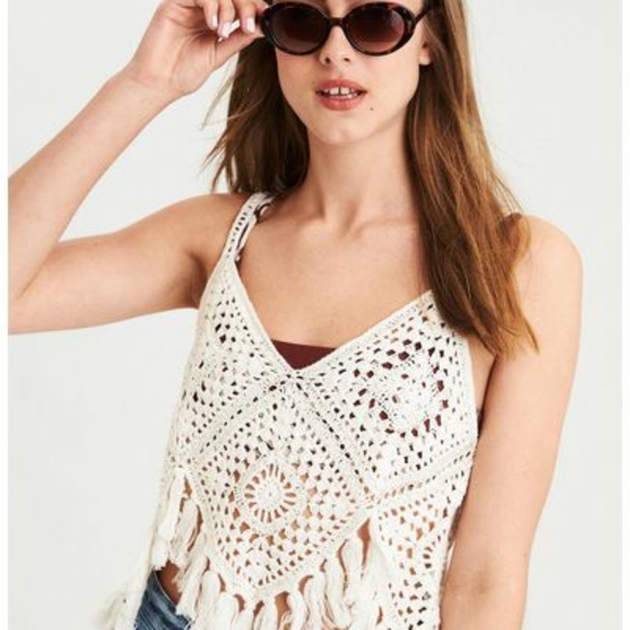 American Eagle Crocheted Tank NWT- Final price drop. FIRM. - Picture 1 of 2